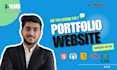 create a professional portfolio website