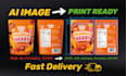 convert ai generated packaging design into print ready files