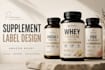 create premium supplement label design