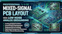 design mixed signal pcb layout with low noise analog grounding