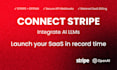 connect stripe and openai API into your vibe coding app
