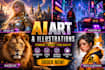 create stunning ai generated art and illustrations