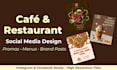design cafe and restaurant social media posts
