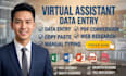 do all types data entry with accuracy
