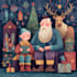 christmas children book illustration