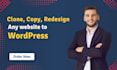 clone, copy, or redesign any website to wordpress