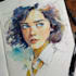 draw your potrait in watercolor illustration style