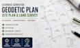 draw licensed land survey plans site plan boundary construction, geodetic plan