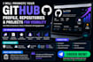 promote your github profile, repositories and projects for visibility