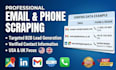 do USA email scraping and USA phone number scraping
