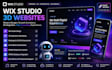 develop a modern wix studio 3d website with smooth animations site high end 3d