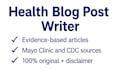 write a health blog post with  authoritave  sources