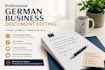 edit your german business texts