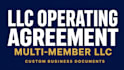draft a multi member llc operating agreement