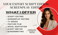 do script editing, screenplay editing, tv series, screenwriting short scripts