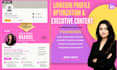 do linkedin profile optimization and executive content for founders