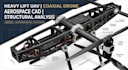 heavy lift uav coaxial drone aerospace cad structural analysis