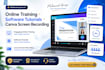 record online training, app and software tutorial videos, canva screen recording