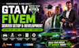 create custom gta v fivem cars, maps, mlo, scripts, mods and full server setup