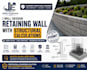 design retaining wall with structural calculations