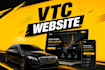 creat a complete vtc website with reservation in the website