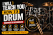 teach you how to drum