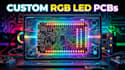 create custom rgb led lighting pcb and wearable electronics