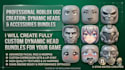 create cutom 3d roblox ugc bundle anime dynamic head and ugc face