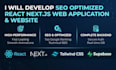 develop SEO optimized react nextjs website with supabase backend