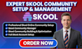 skool community setup skoolonline course skool promotion skool community manager