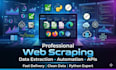 do web scraping, data extraction and automation