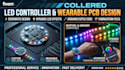 design smart led strip controller and wearable pcb hardware