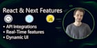 develop react or next frontend components and UI features
