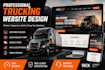 design trucking website logistics dispatch freight broker website