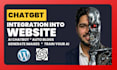 integrate chatgpt or openai API into your website or app