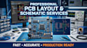 create professional pcb layouts and schematic designs