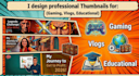 design proffessional logo and eye catching thumbnail
