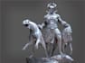 do collectible statues, creature design, game character, zbrush character design