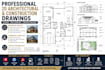professional 2d architectural construction drawings, cad floor plans, elevation