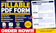 create fillable PDF form, editable PDF and fillable forms