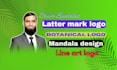 create modern letter mark, botanical logo using canva