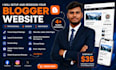 do professional blogger website design and blogspot customization