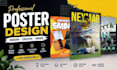 design modern and professional custom posters