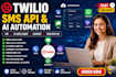 setup twilio SMS API, IVR, ai voice agent, chatbot and automation
