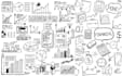 create hand drawn sketchnotes, process maps, visual infographic for presentation