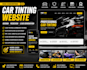 car window tinting website car auto detailing automotive website