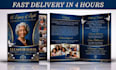 design professional funeral flyer and funeral program