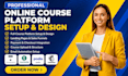 build thinkific website teachable online course  podia website online course