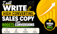 write high converting sales copy that boosts conversions