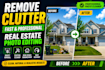 remove unwanted objects and clutter from real estate photos professionally